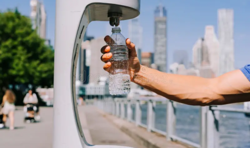 water fill-up station
