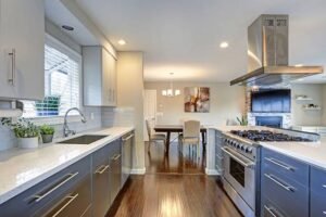 Quartz countertop installation